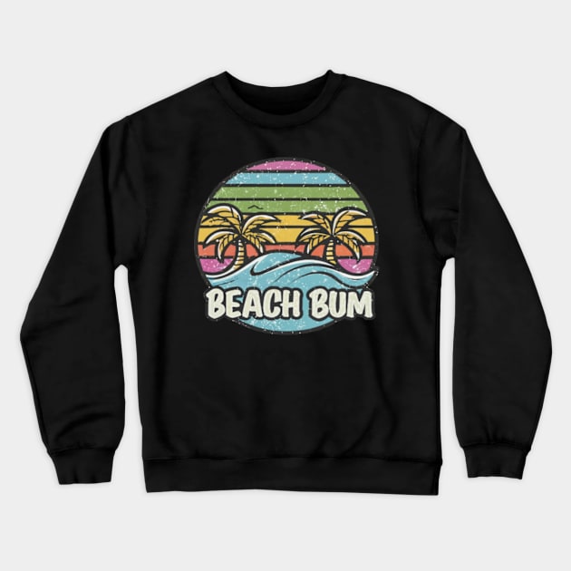 Beach Bum Crewneck Sweatshirt by WyldbyDesign